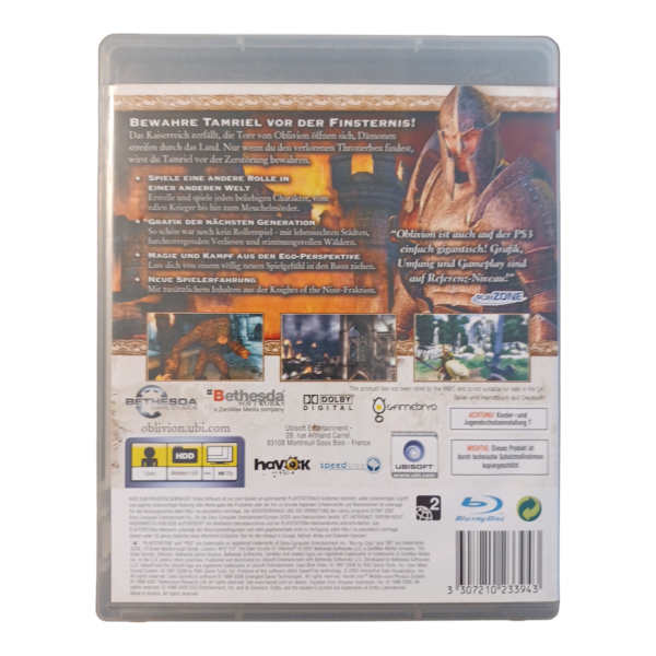 The Elder Scrolls 4: Oblivion, PS3