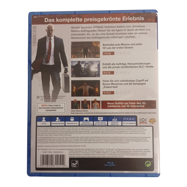 Hitman, PS4 Definitive Edition