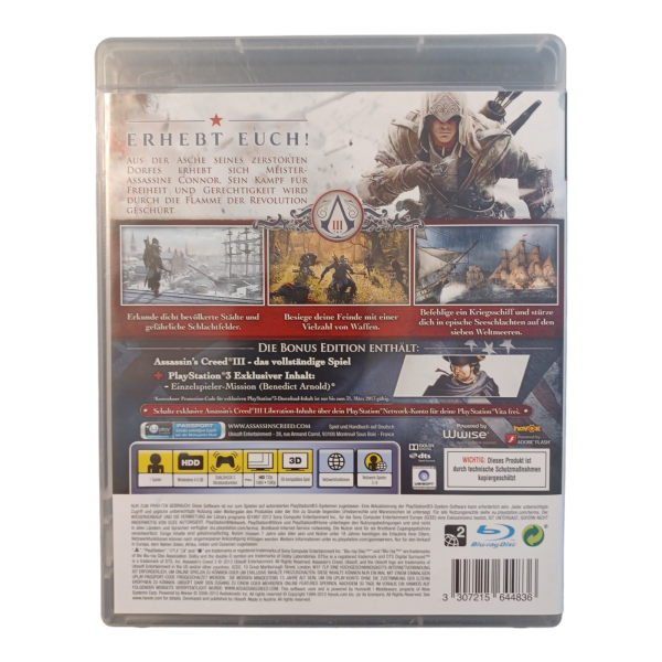 Assassin's Creed 3, PS3