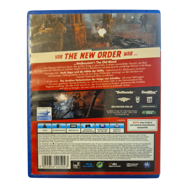 Wolfenstein The Old Blood, PS4