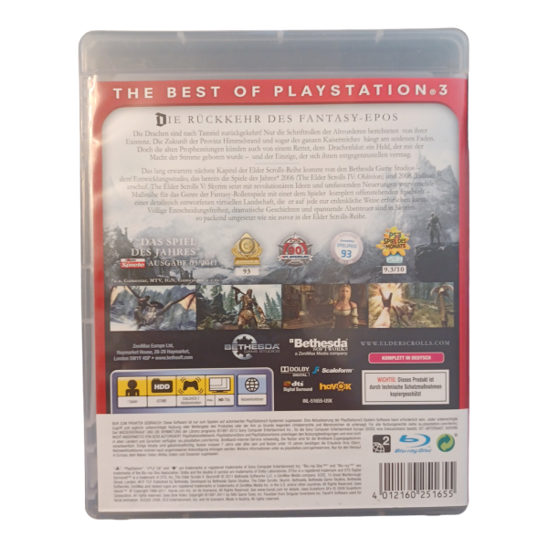 The Elder Scrolls 5: Skyrim, PS3 Essentials Edition